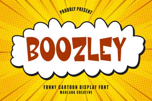 Boozley Cartoon Display Font for Editorial Design