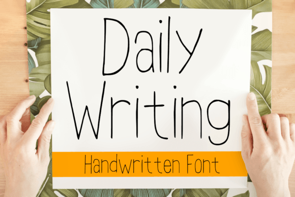 Daily Writing: A Handwritten Font for Web Design