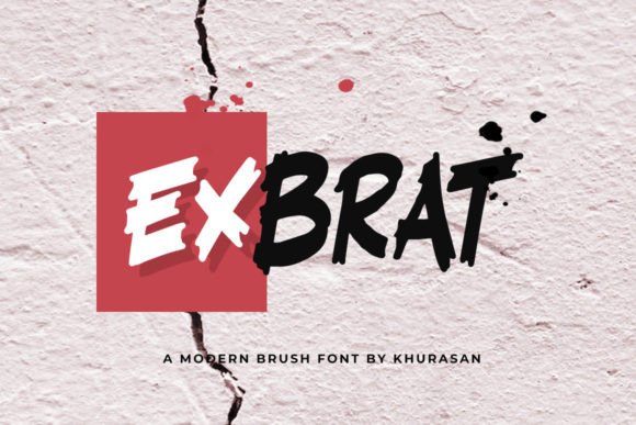 Exbrat: A Modern Brush Font for Polished Branding