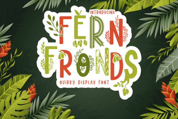 Fern Fronds Font for Web Design