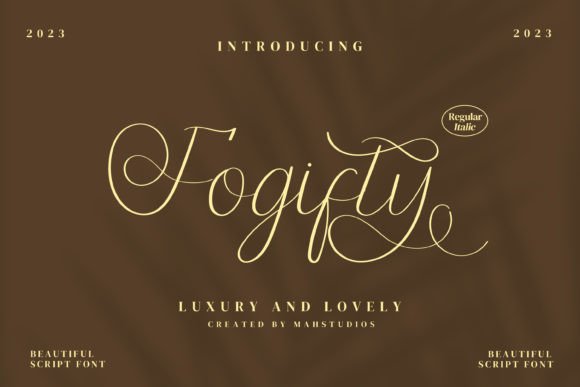 Fogifty: A Luxurious Script Font for Modern Branding