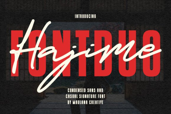Hajime Font Duo for Modern Branding Projects
