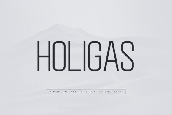Holigas: A Modern Sans Serif Font for Polished Branding