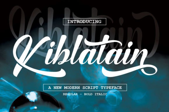 Kiblatain – A Handwritten Font for Digital Elegance