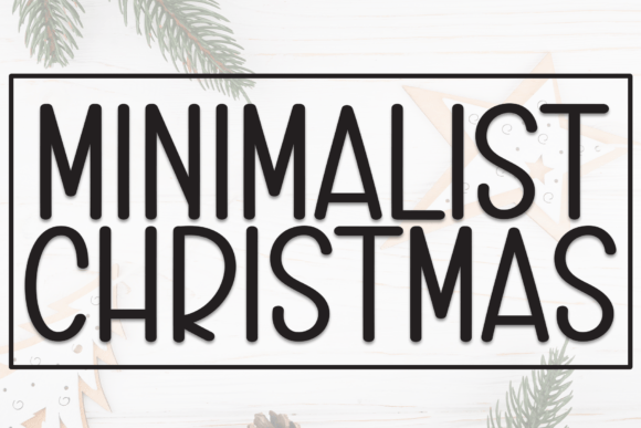 Minimalist Christmas Font for Seasonal Campaigns