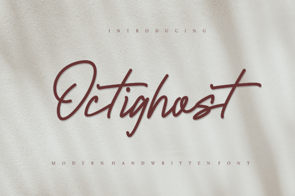 Octighost: A Modern Script Font for Your Business Branding