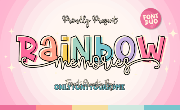 Rainbow Memories Font for Memorable Branding