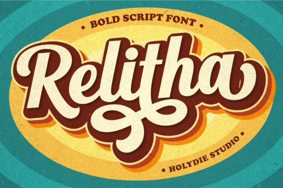 Relitha: A Bold Vintage Font for Digital Branding