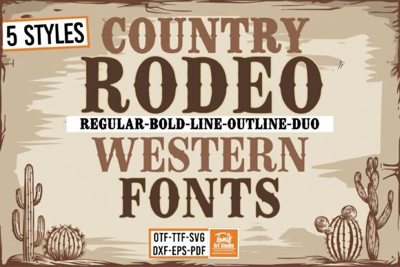 Rodeo Bundle Font for Editorial Design