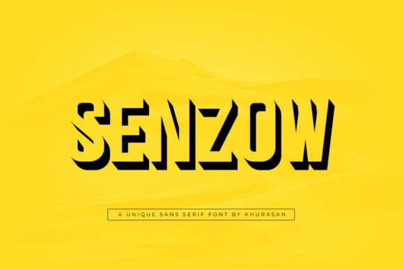 Senzow Sans Serif Font for Handmade Creations