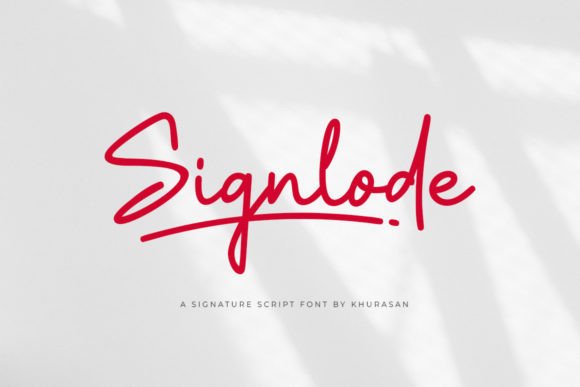 Signlode: A Modern Script Font for Branding Projects