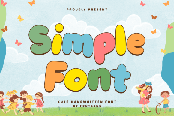 Simple Font Font for Clean, Playful Editorial Design