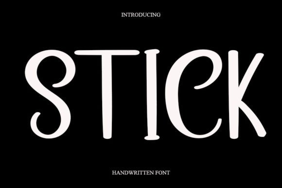 Stick Font for Handmade Creations