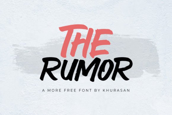 The Rumor: A Quirky Display Font for Modern Branding