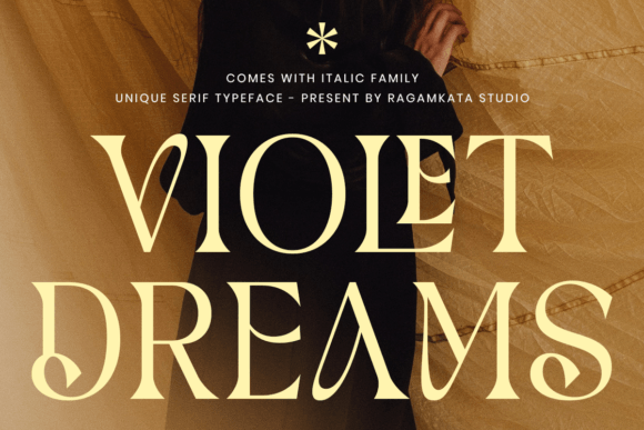 Violet Dreams: Elevating Campaigns with a Premium Serif Typeface