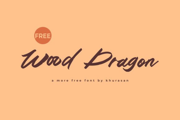 Wood Dragon: A Modern Rough Script Font for Creative Projects
