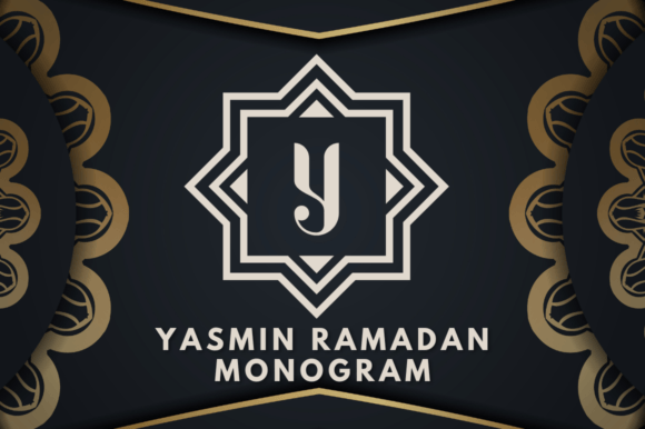 Yasmin Ramadan Monogram Font for Campaign Design